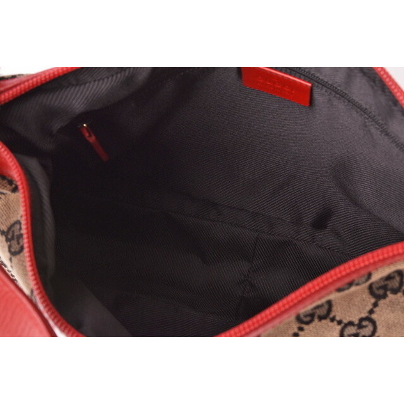 Gucci Shoulder Bag GG Blue Beige Red - Picture 11 of 11